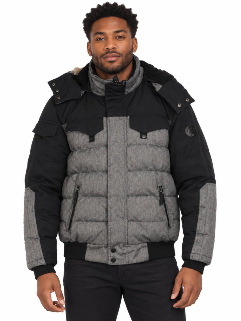 NZX Performance by Noize Black/Gray  Winter Jacket